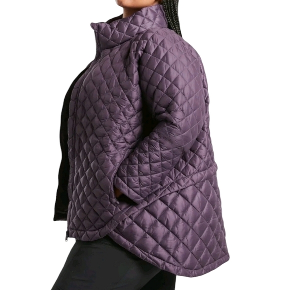 Athleta Wisper Featherless Jacket size XL color Dark Sky Violet - Picture 2 of 14